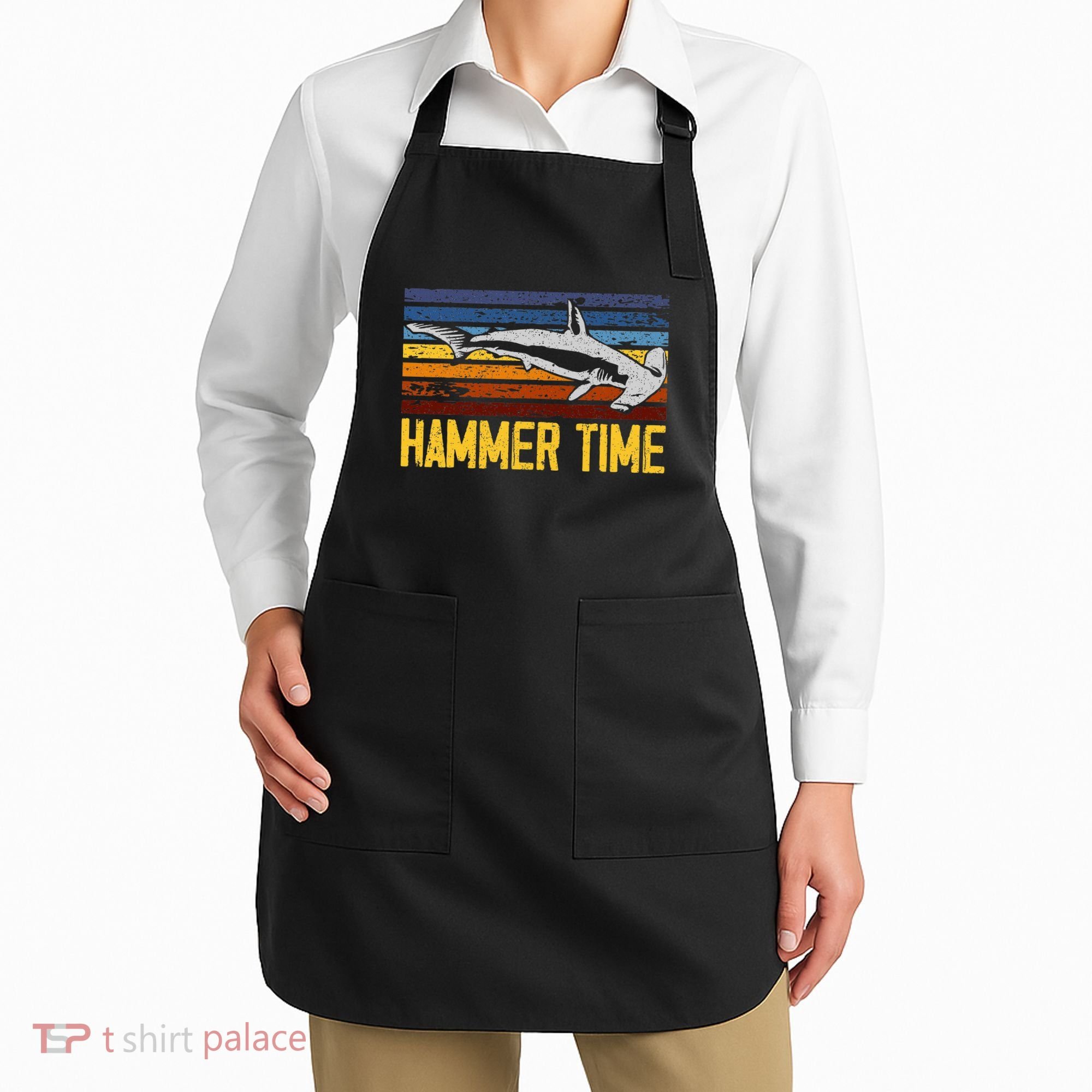Hammer Time Hammerhead Shark Marine Biology Animal Apron