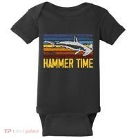 Hammer Time Hammerhead Shark Marine Biology Animal Baby Bodysuit thumb 0