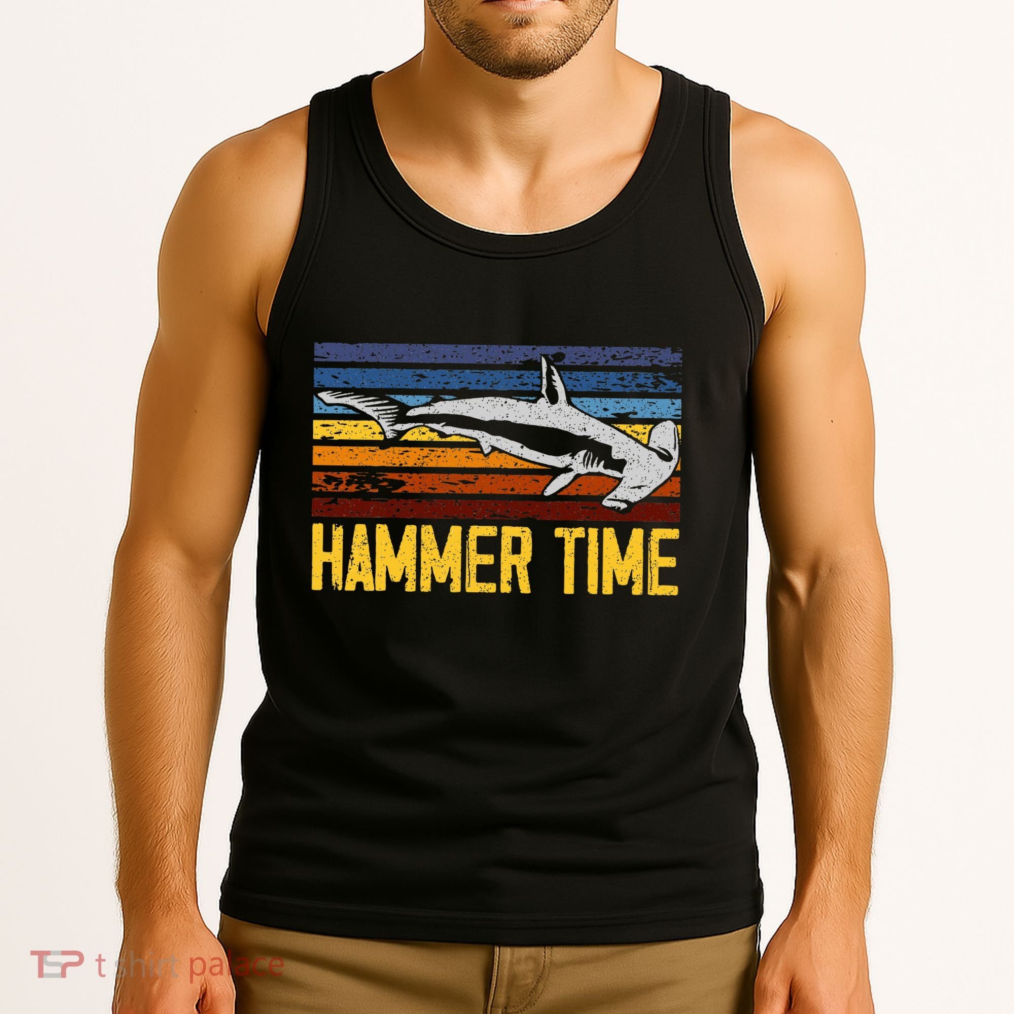 Hammer Time Hammerhead Shark Marine Biology Animal Tank Top