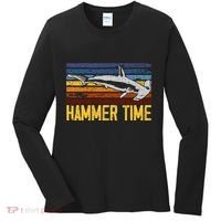 Hammer Time Hammerhead Shark Marine Biology Animal Women's Long Sleeve Shirt thumb 0