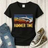 Hammer Time Hammerhead Shark Marine Biology Animal Women's T-Shirt thumb 3