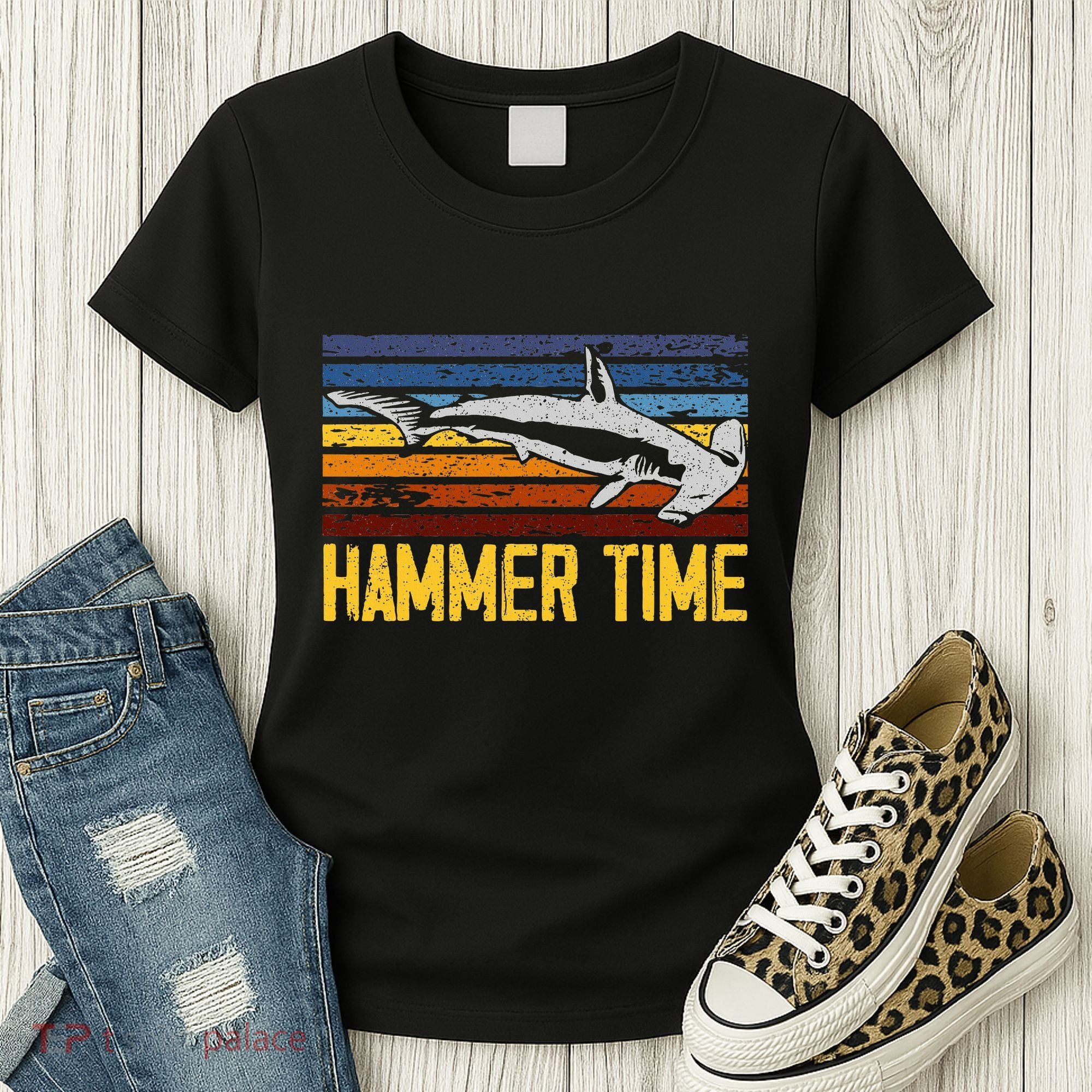 Hammer Time Hammerhead Shark Marine Biology Animal Women's T-Shirt