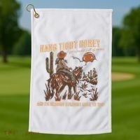 Hang Tight Honey Golf Towel thumb 1