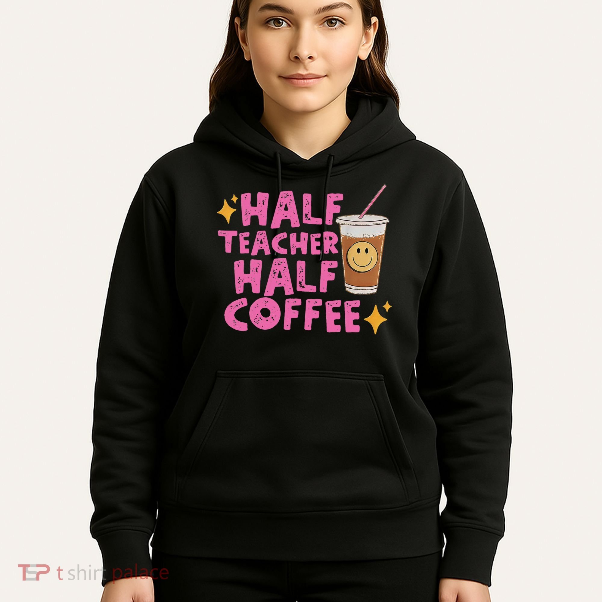 Half Teacher Half Coffee Hoodie