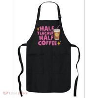 Half Teacher Half Coffee Apron thumb 0