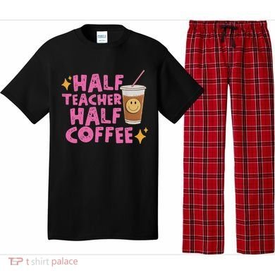 Half Teacher Half Coffee Pajama Set