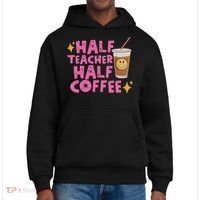Half Teacher Half Coffee District V.I.T. Heavyweight Hoodie thumb 0