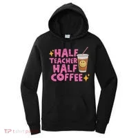 Half Teacher Half Coffee Women's Hoodie thumb 0
