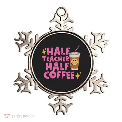 Half Teacher Half Coffee Ornament