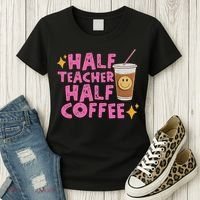Half Teacher Half Coffee Women's T-Shirt thumb 3