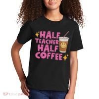 Half Teacher Half Coffee Kids T-Shirt thumb 2