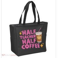 Half Teacher Half Coffee Tote Bag thumb 2