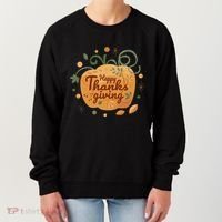 Happy Thanksgiving Holiday Pumpkin Autumn Women's Sweatshirt thumb 0
