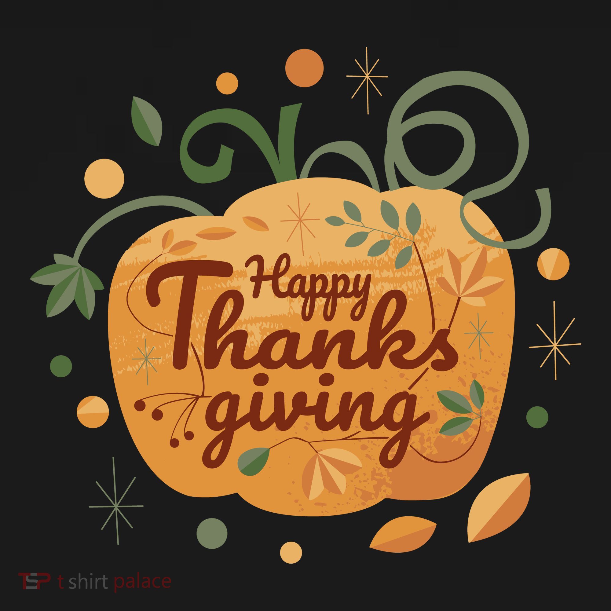 Happy Thanksgiving Holiday Pumpkin Autumn Coaster