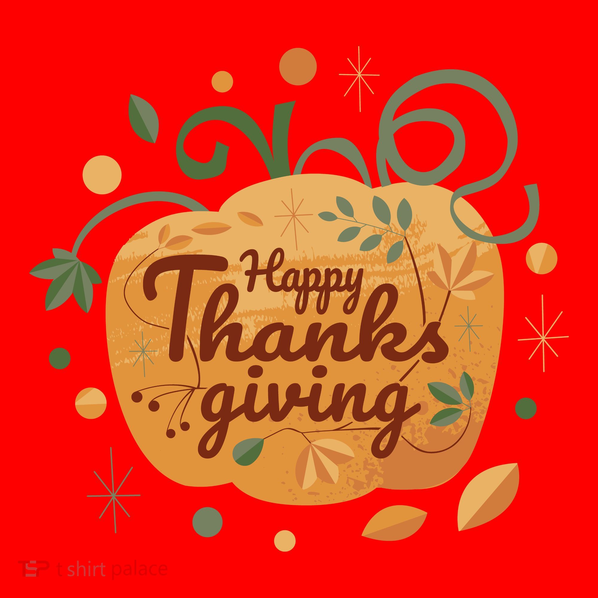 Happy Thanksgiving Holiday Pumpkin Autumn Santa Hat