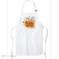 Happy Thanksgiving Holiday Pumpkin Autumn Apron thumb 0