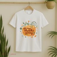 Happy Thanksgiving Holiday Pumpkin Autumn T-Shirt thumb 2