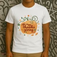 Happy Thanksgiving Holiday Pumpkin Autumn T-Shirt thumb 3
