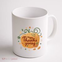Happy Thanksgiving Holiday Pumpkin Autumn Coffee Mug thumb 1