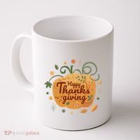 Happy Thanksgiving Holiday Pumpkin Autumn Coffee Mug thumb 0