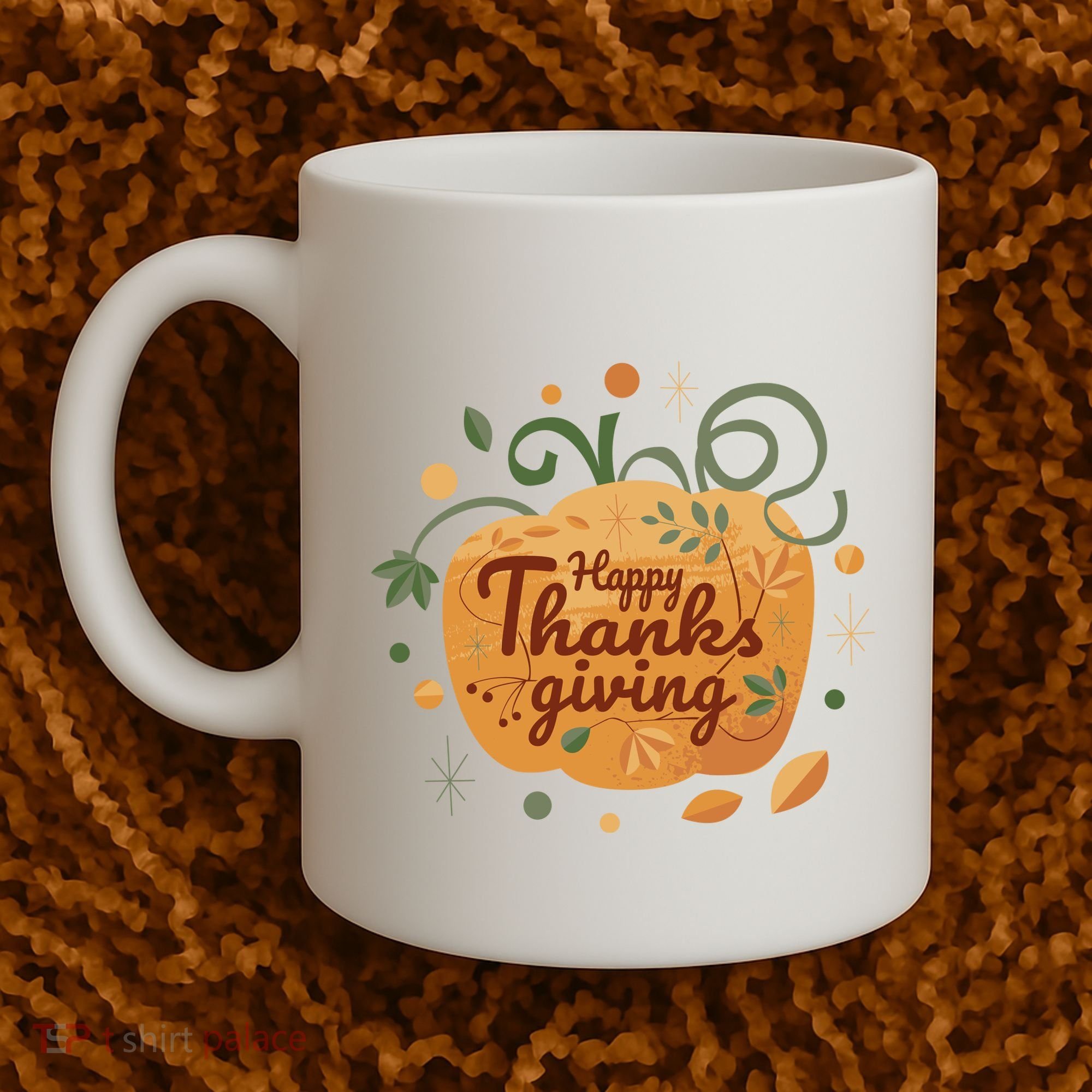 Happy Thanksgiving Holiday Pumpkin Autumn Coffee Mug