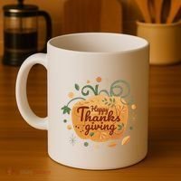 Happy Thanksgiving Holiday Pumpkin Autumn Coffee Mug thumb 4