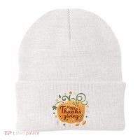 Happy Thanksgiving Holiday Pumpkin Autumn Beanie thumb 0