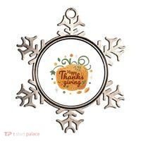 Happy Thanksgiving Holiday Pumpkin Autumn Ornament thumb 0