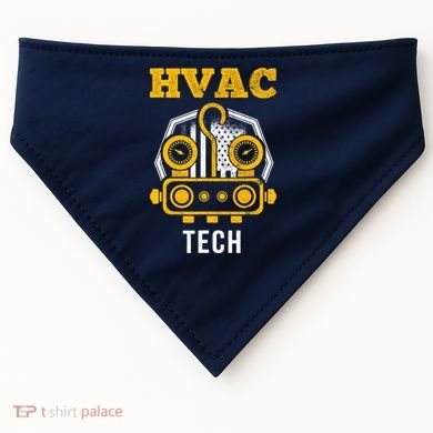 Hvac Tech Hvac Technician Ac Repairman Ac Installer USA-Made Doggie Bandana