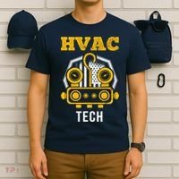 Hvac Tech Hvac Technician Ac Repairman Ac Installer T-Shirt thumb 6