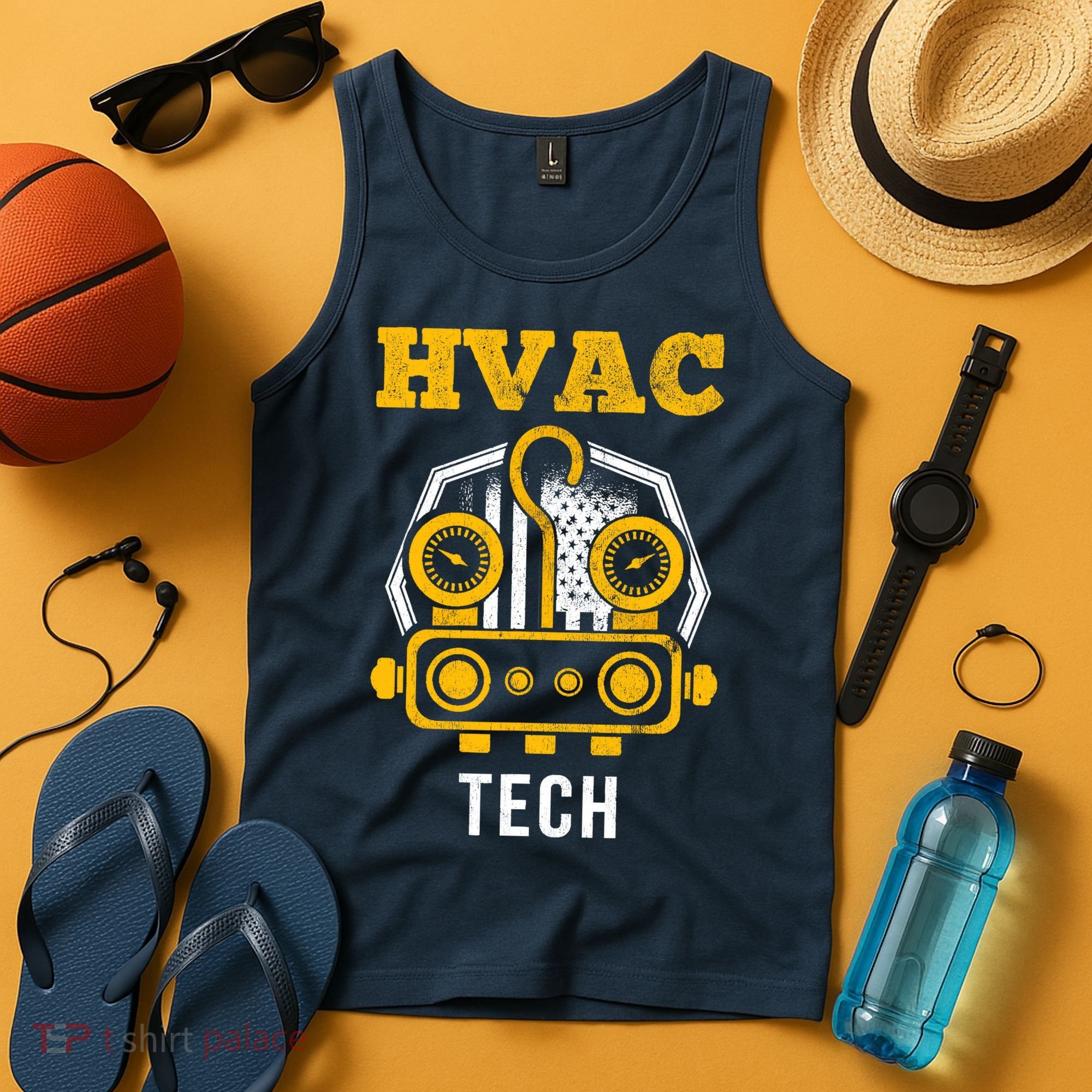 Hvac Tech Hvac Technician Ac Repairman Ac Installer Tank Top