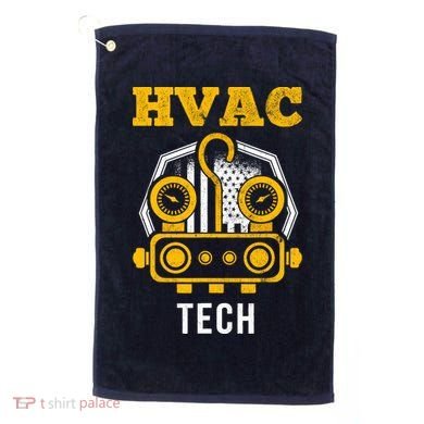 Hvac Tech Hvac Technician Ac Repairman Ac Installer Golf Towel