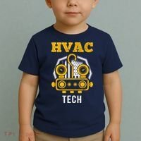 Hvac Tech Hvac Technician Ac Repairman Ac Installer Toddler T-Shirt thumb 2