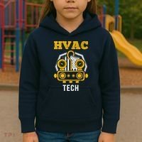 Hvac Tech Hvac Technician Ac Repairman Ac Installer Kids Hoodie thumb 3