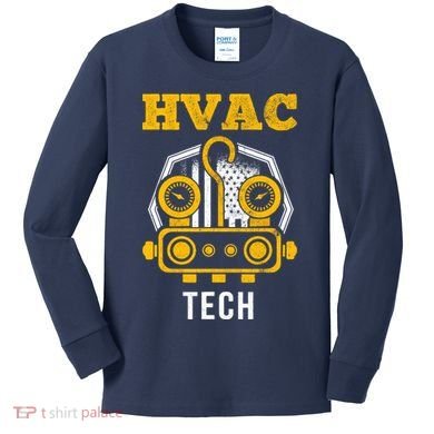 Hvac Tech Hvac Technician Ac Repairman Ac Installer Kids Long Sleeve Shirt