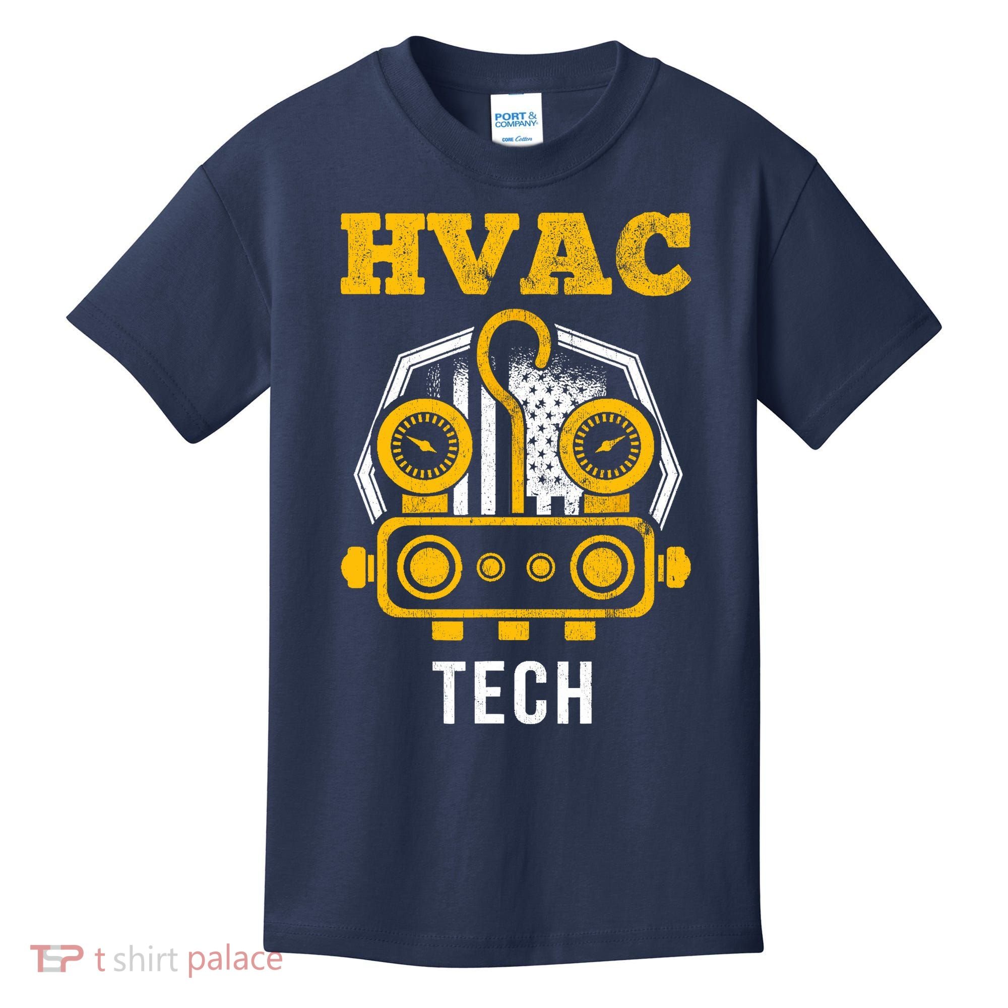 Hvac Tech Hvac Technician Ac Repairman Ac Installer Kids T-Shirt