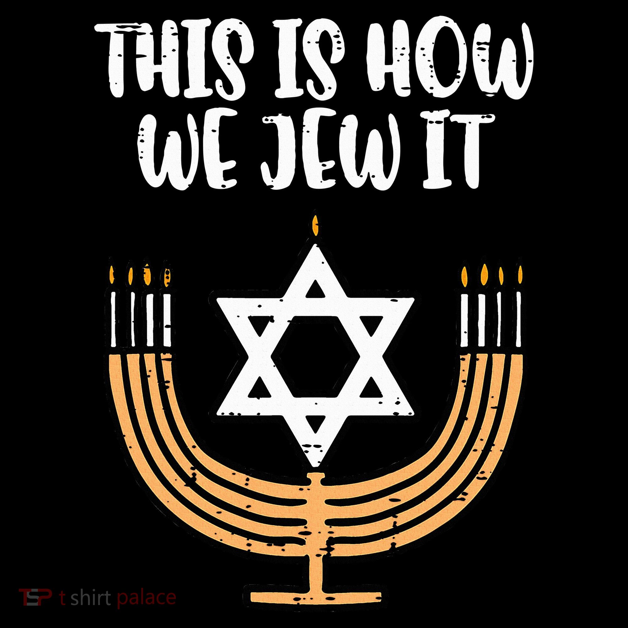 Hanukkah This How We Jew It Chanukah Menorah Women's Hoodie