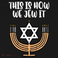 Hanukkah This How We Jew It Chanukah Menorah Ornament thumb 1