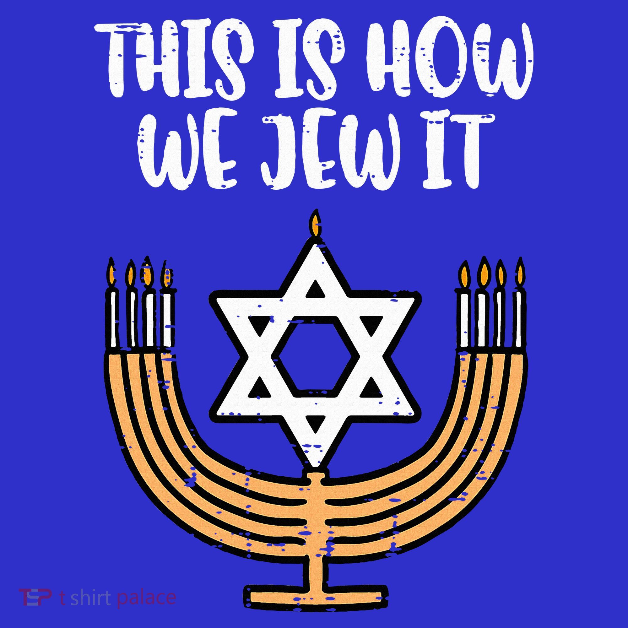 Hanukkah This How We Jew It Chanukah Menorah Baby Bodysuit