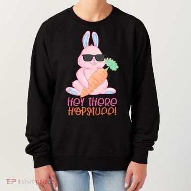 Hey There Hop Stuff Cute Bunny Women's Sweatshirt