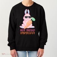 Hey There Hop Stuff Cute Bunny Women's Sweatshirt thumb 0