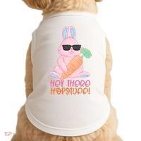 Hey There Hop Stuff Cute Bunny Doggie Tank thumb 0