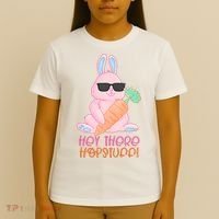 Hey There Hop Stuff Cute Bunny T-Shirt thumb 4