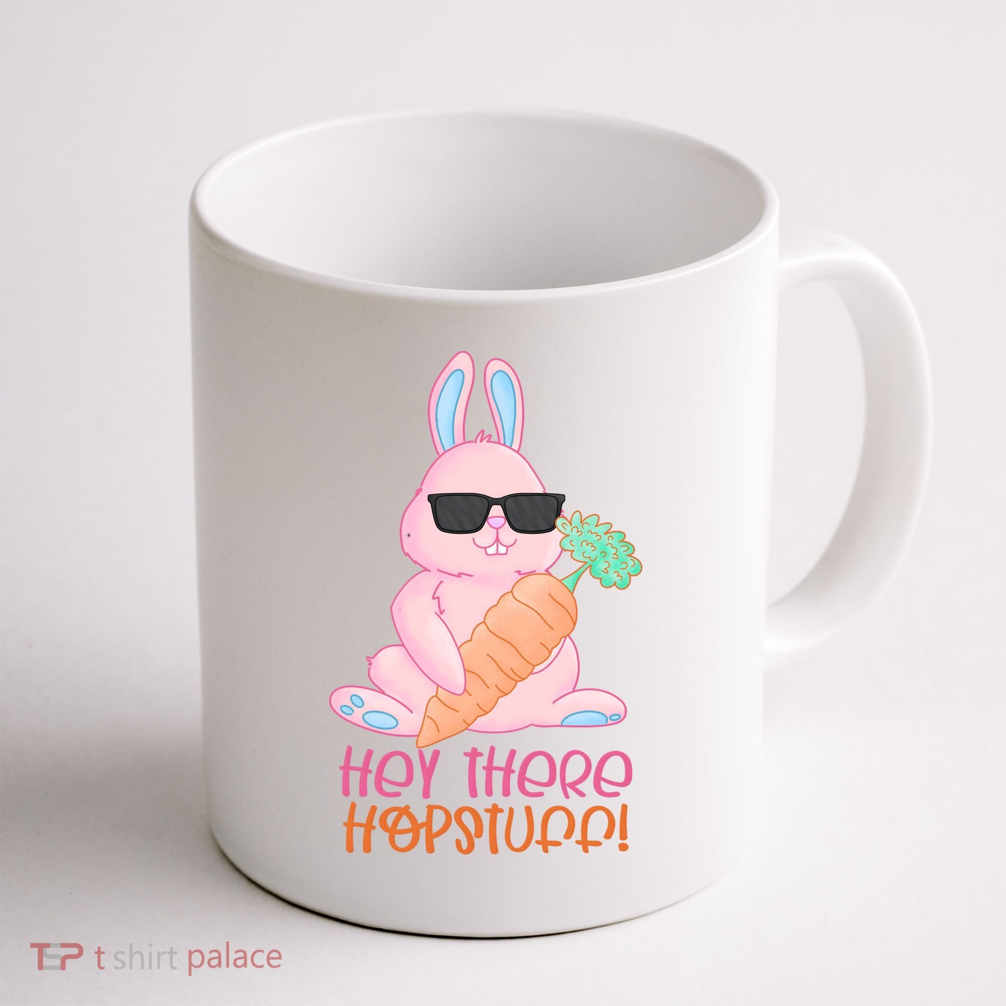 Hey There Hop Stuff Cute Bunny Coffee Mug