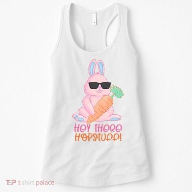 Hey There Hop Stuff Cute Bunny Women's Tank Top