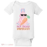 Hey There Hop Stuff Cute Bunny Baby Bodysuit thumb 0