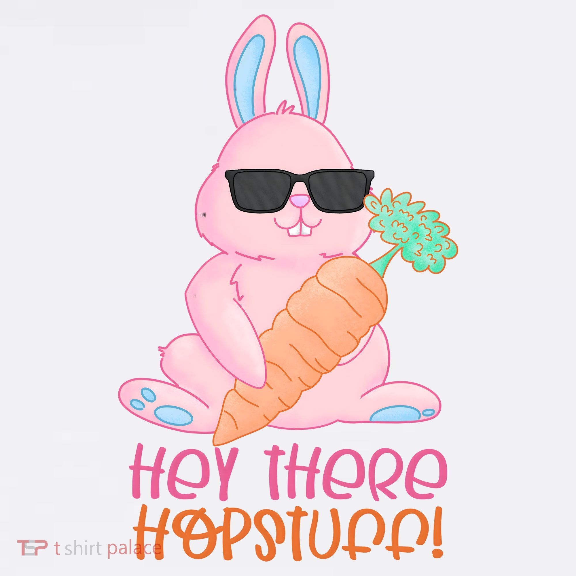 Hey There Hop Stuff Cute Bunny Baby Bodysuit
