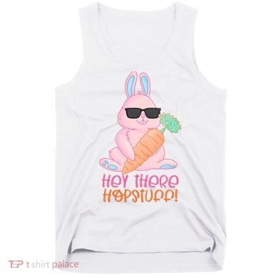 Hey There Hop Stuff Cute Bunny Tank Top