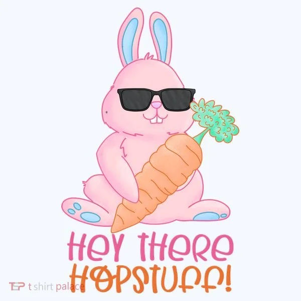 Hey There Hop Stuff Cute Bunny Toddler T-Shirt