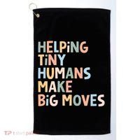 Helping Tiny Humans Make Big Moves Golf Towel thumb 0